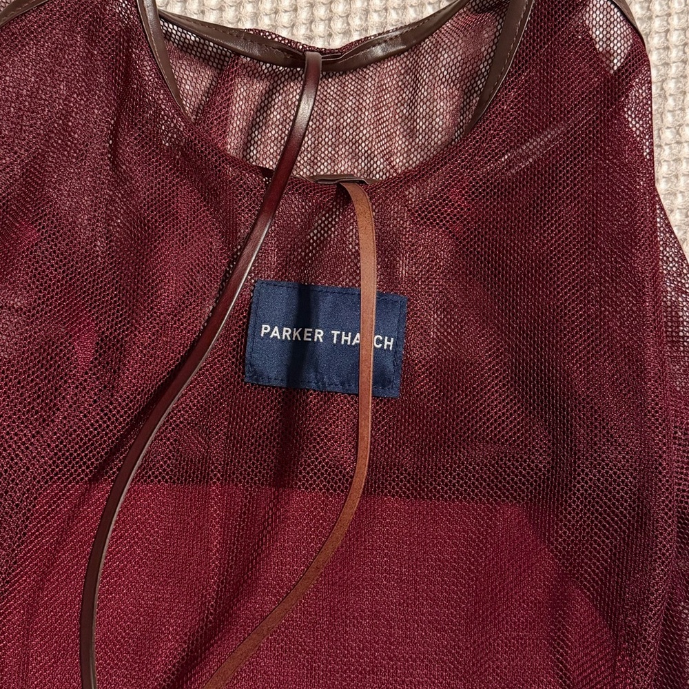 Parker thatch Tokyo shopper burgundy